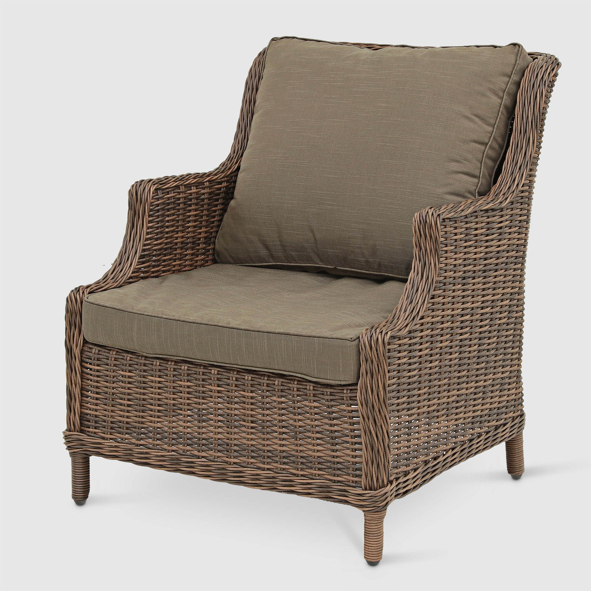Комплект мебели Yuhang кресло + оттоманка + 2 софы + 2 стола, цвет серо-коричневый, размер 150х86х89; 208х80х87 - фото 3