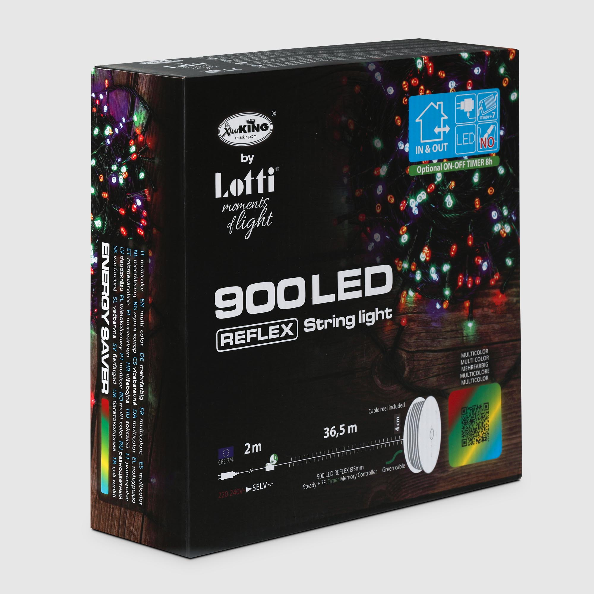 фото Гирлянда уличная lotti 900 led мультиколор 2+36,5 м