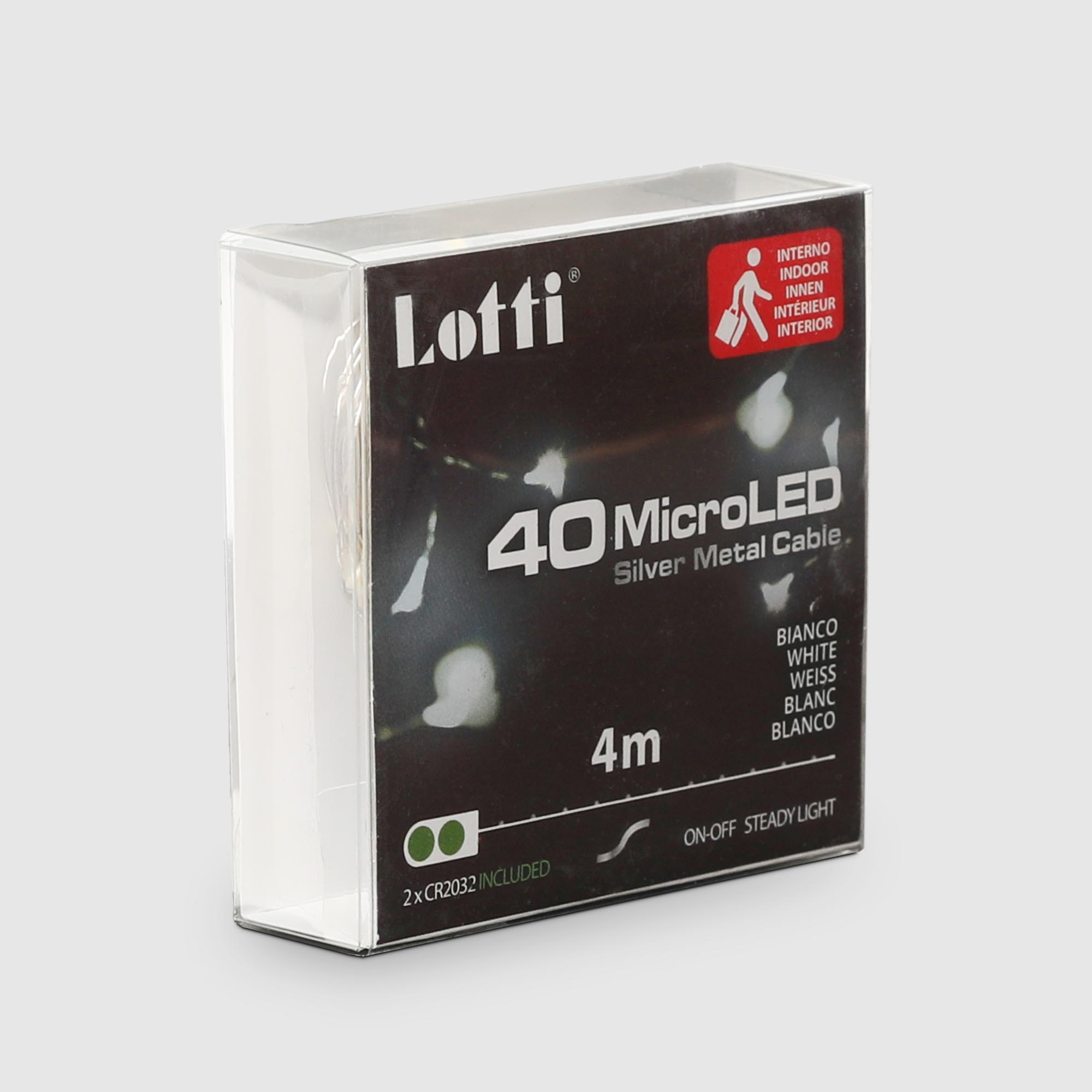 фото Гирлянда lotti 4 м 40 microleds белый на батарейках