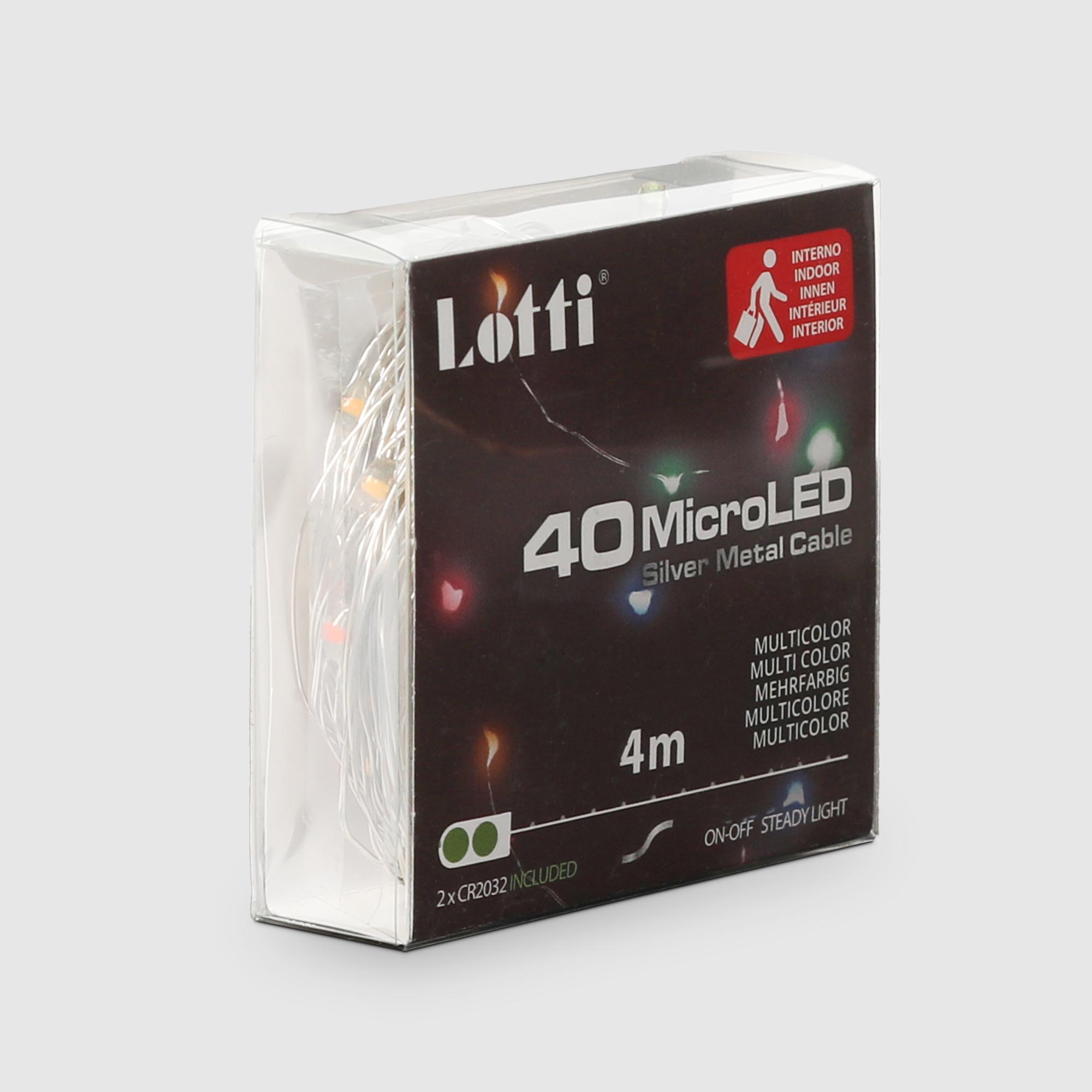 фото Гирлянда lotti 4 м 40 microleds мультиколор на батарейках