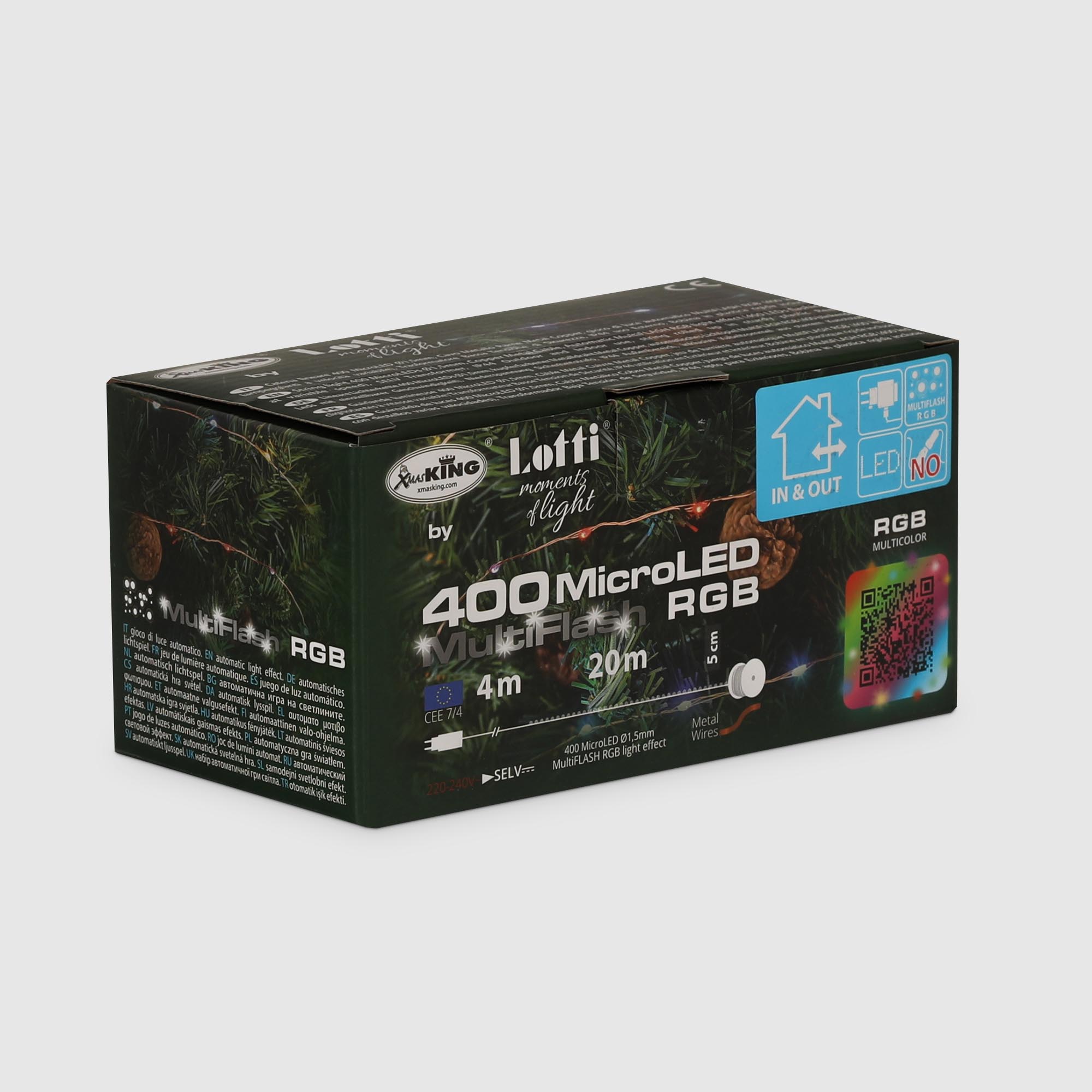 Гирлянда Lotti 400 rgb microleds 4+20 м со стартовым шнуром Вид№8