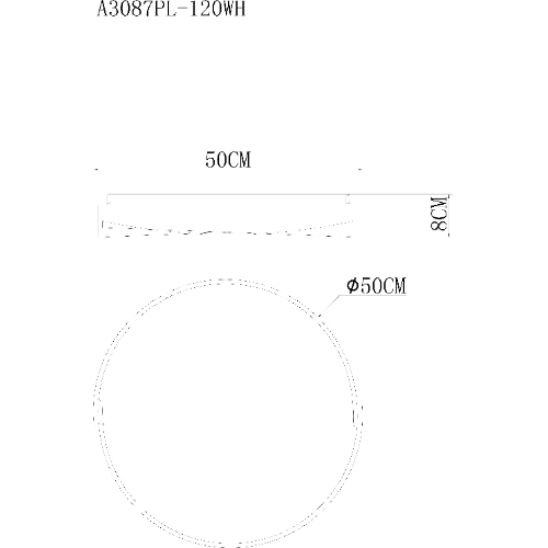 Потолочный светильник Arte Lamp A3087PL-120WH, цвет регулируемая - фото 2