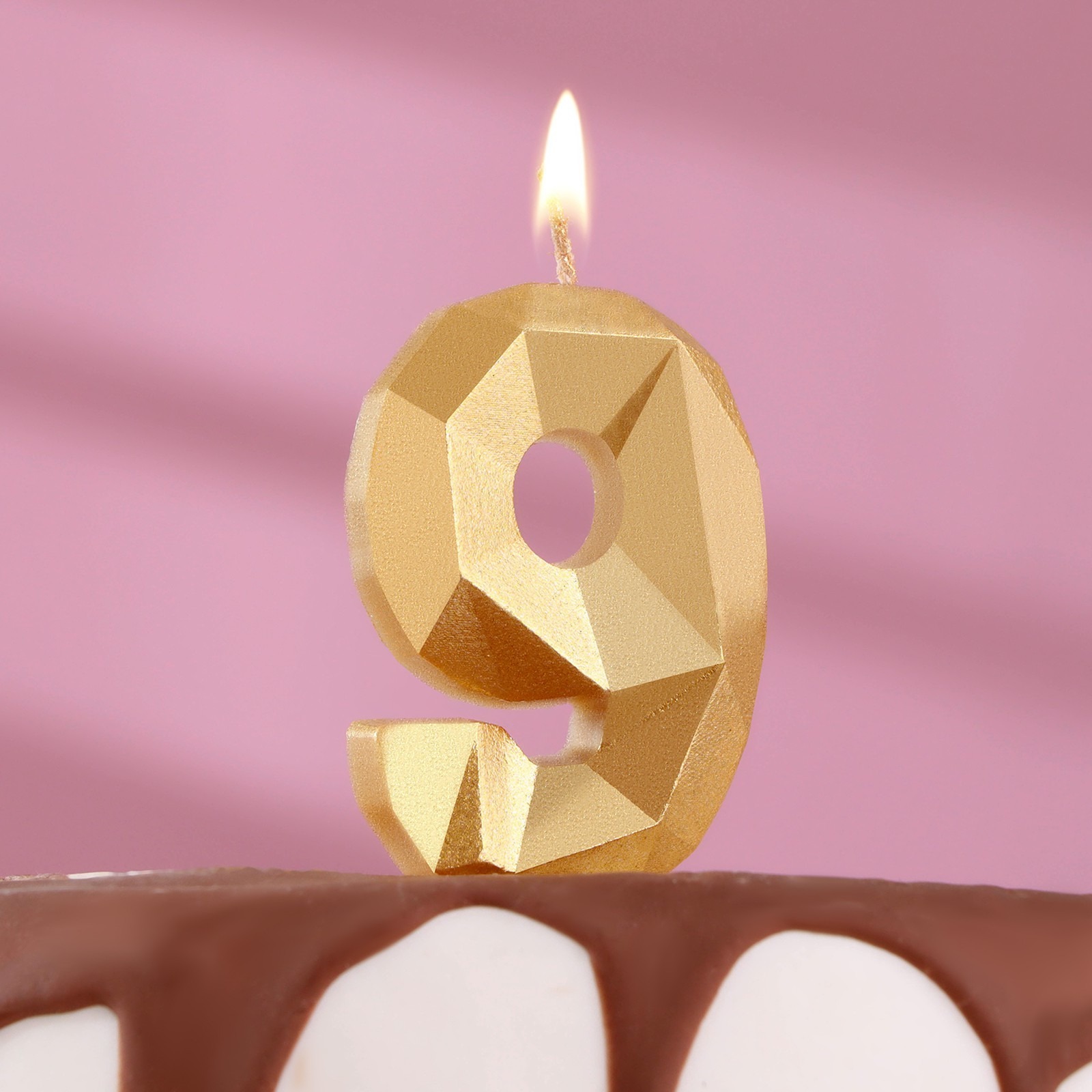 Свеча в торт Страна Карнавалия Алмаз цифра 9 свеча в торт цифра с ным нанесением 5