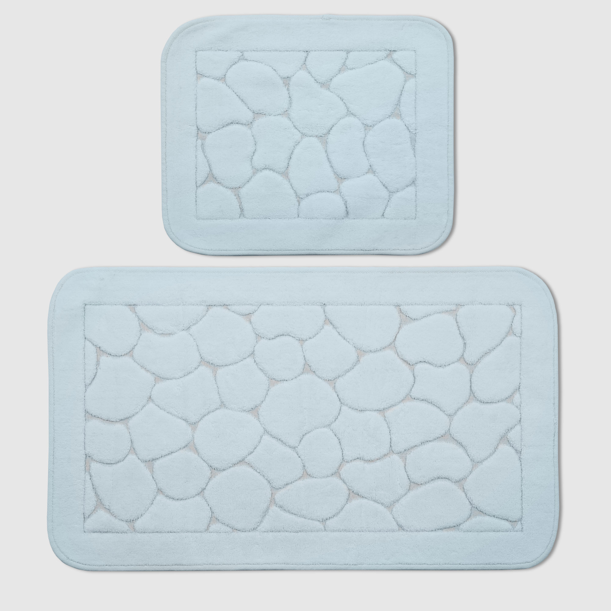 Набор ковриков для ванны Retro textil Stone голубой 2 шт circa mineral dalmatian stone набор для ароматерапии
