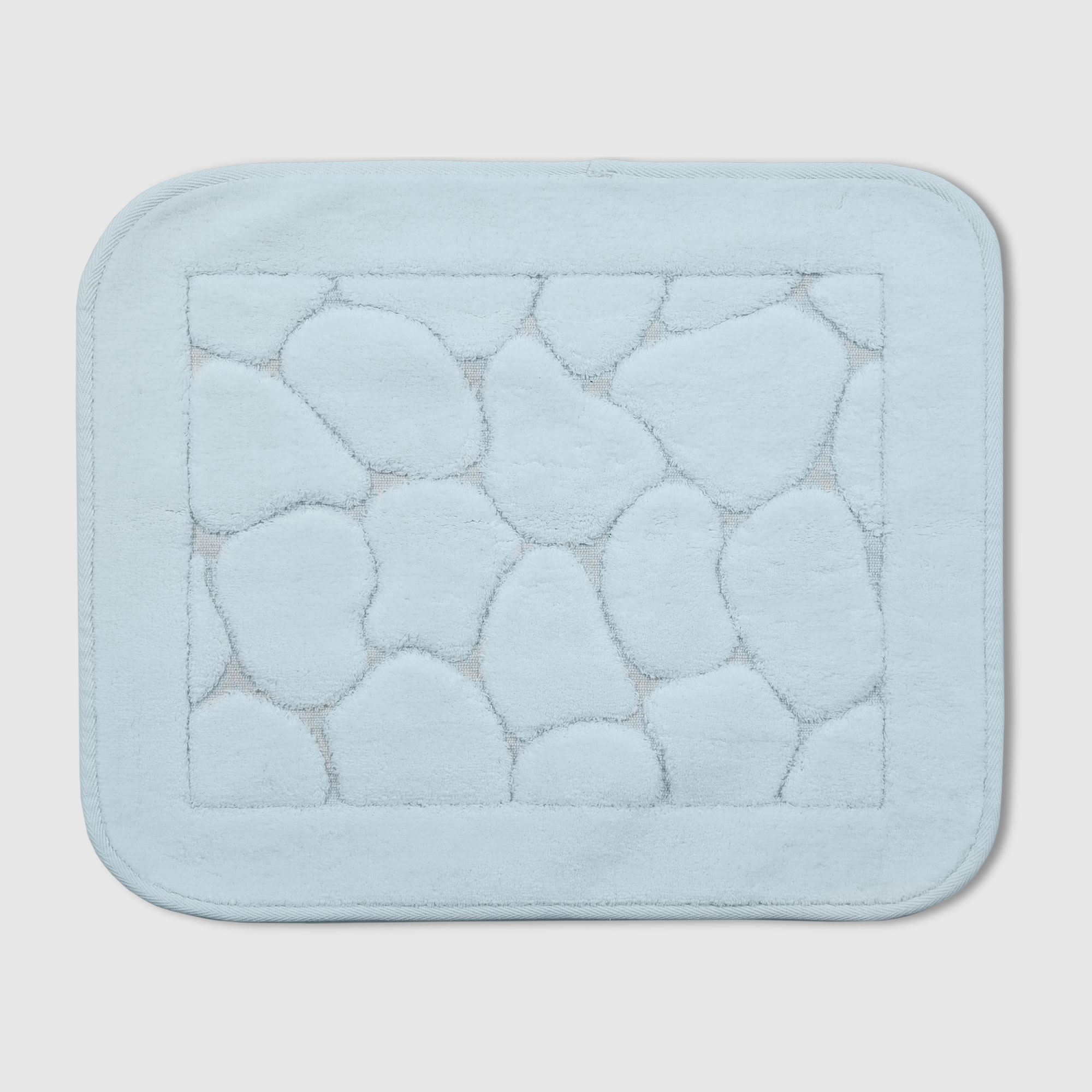 Набор ковриков для ванны Retro textil Stone голубой 2 шт - фото 6