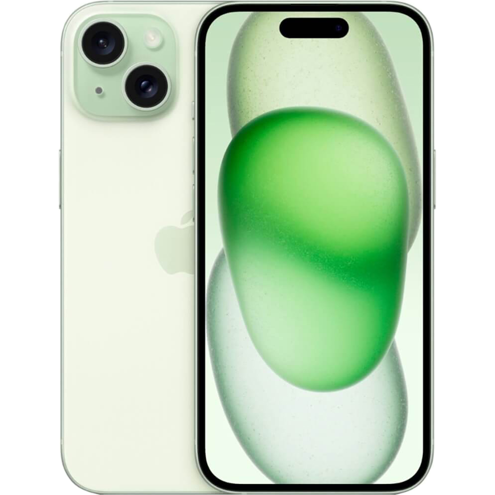 Смартфон Apple iPhone 15 128 ГБ Dual SIM зеленый смартфон apple iphone 12 64gb dual sim черный 64 гб cn 4 гб