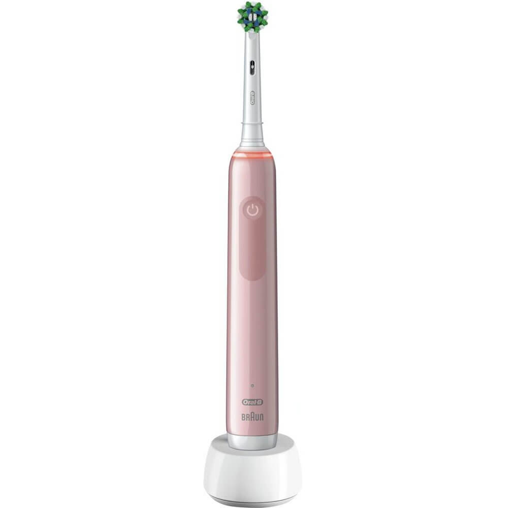 Электрическая зубная щетка Braun Oral-B Pro 3 3500/D505.513.3X розовый электрическая зубная щетка braun oral b io9 black onyx