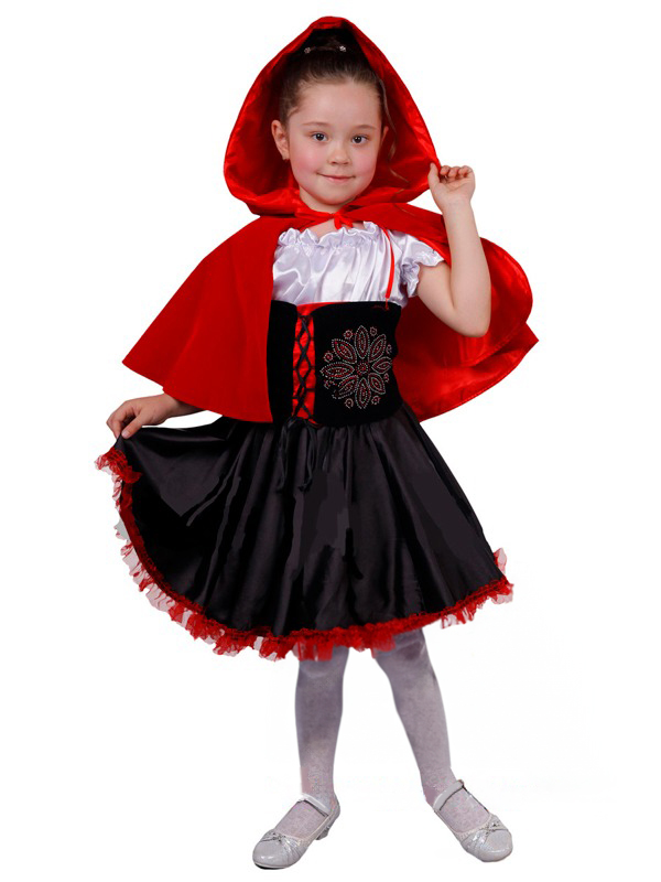 

Костюм КитПатти красная шапочка 32, Белый;красный;черный