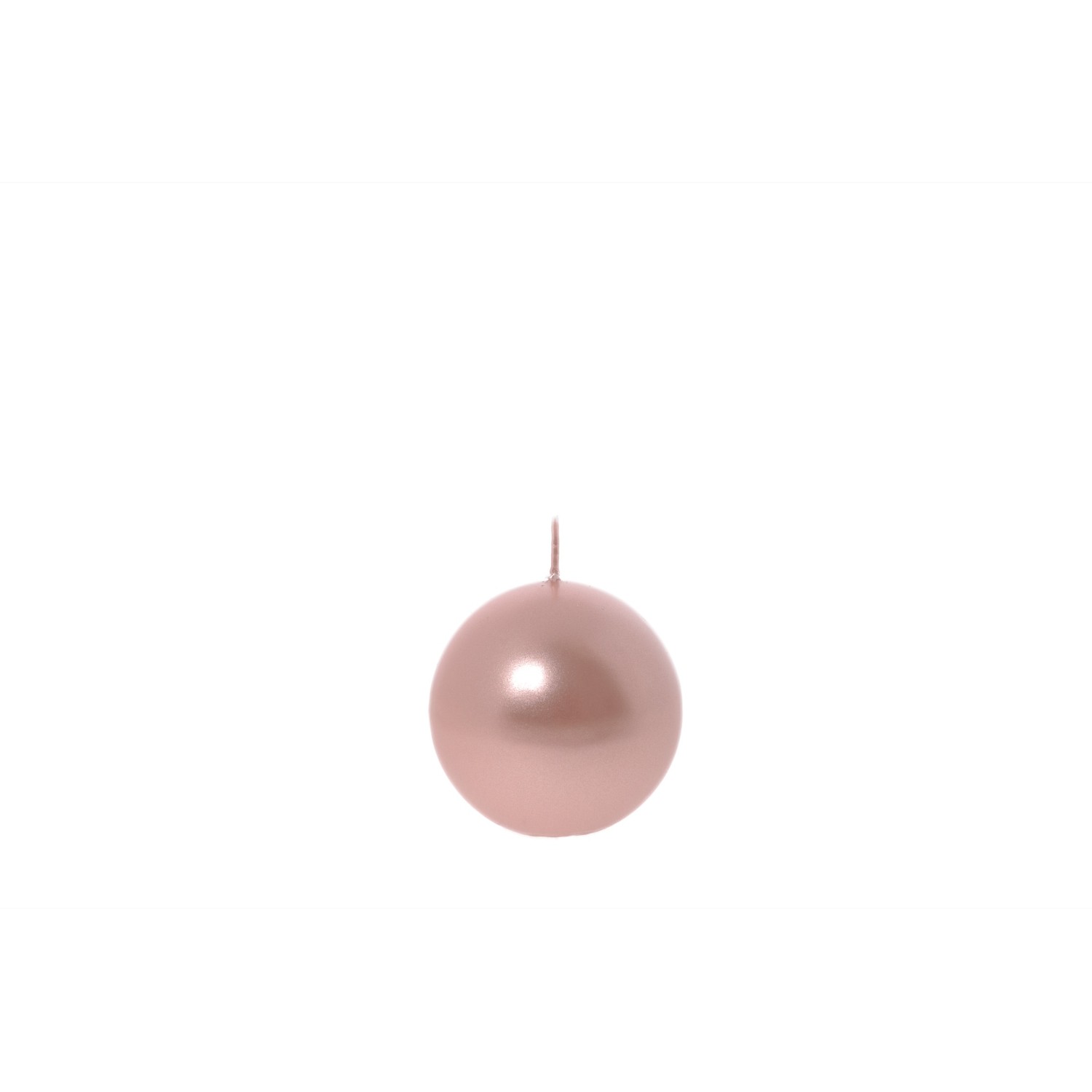 Свеча Mercury deco metallic sphere розовое золото 8 см