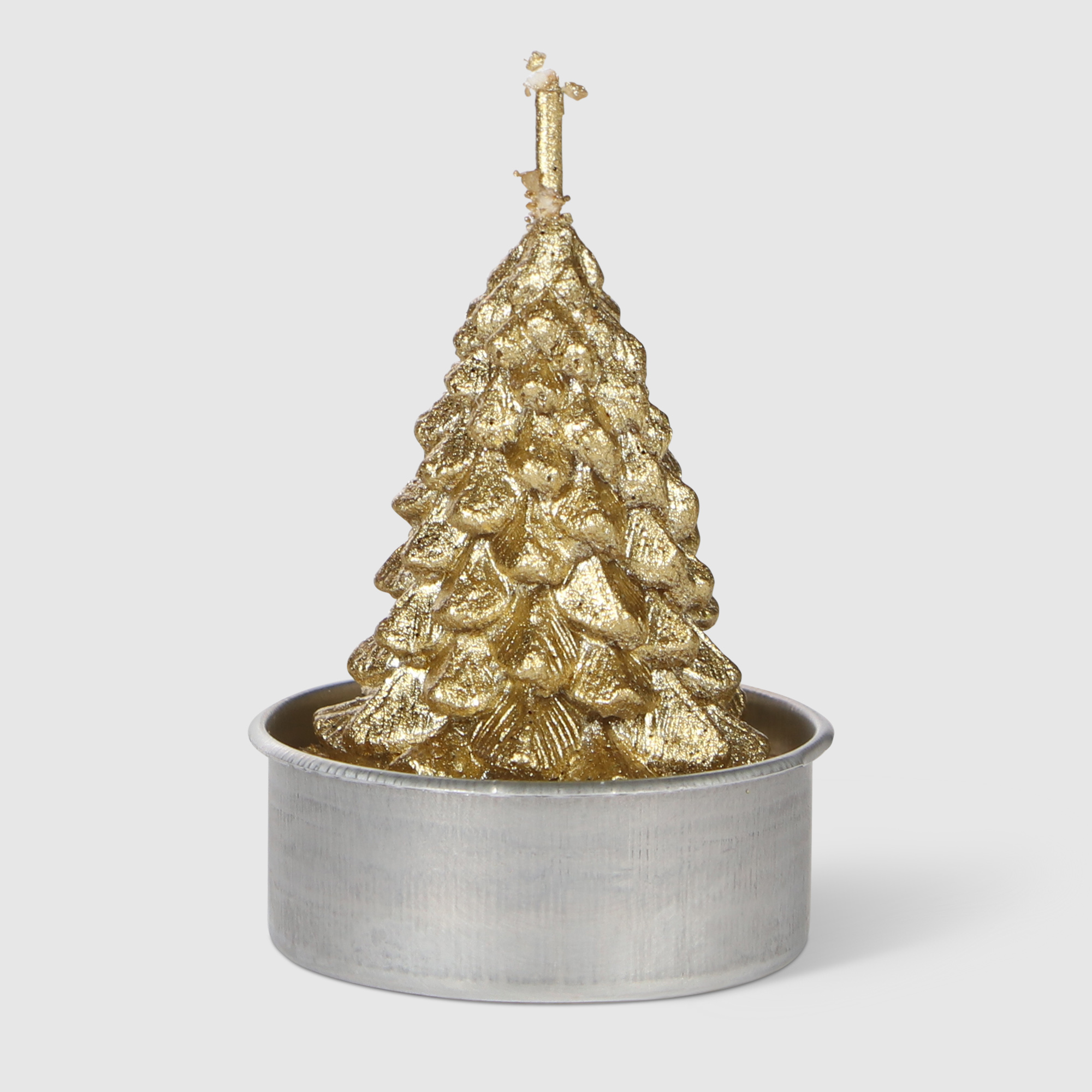 Набор свечей Mercury NY ёлка золото 6 см 6 шт
