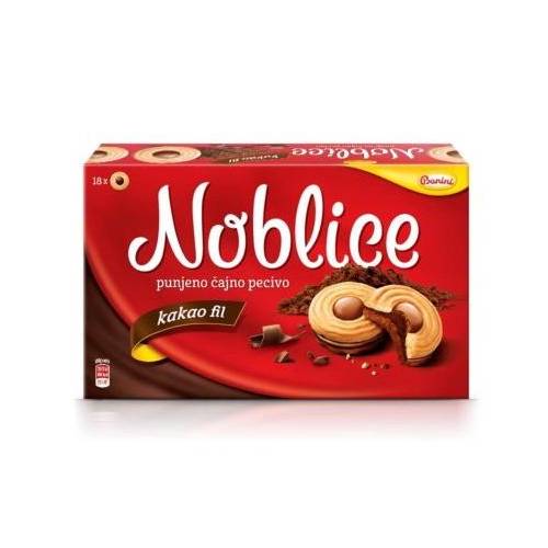 Печенье Noblice с какао начинкой, 250 г печенье акконд трио с какао и начинкой шоколадный брауни 65 г