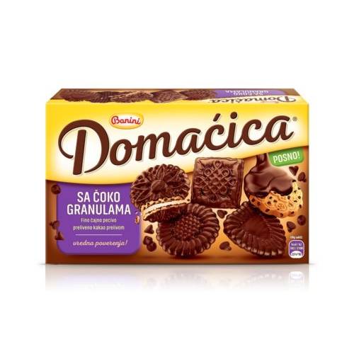 Печенье Banini Domacica шоколадное микс, 200 г печенье alce nero шоколадное био 250 г