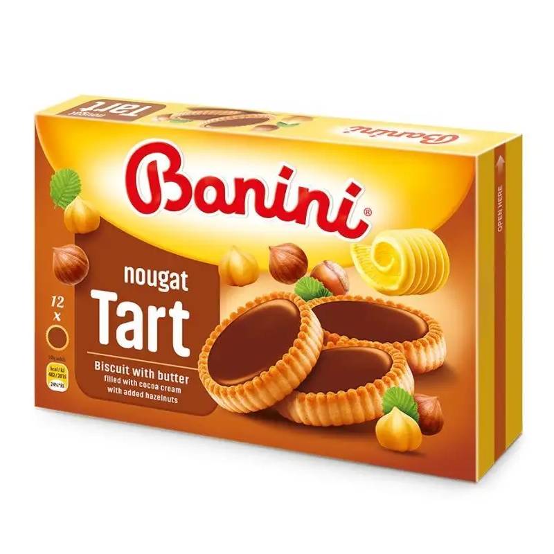 Печенье Banini с какао-кремом и фундуком, 200 г печенье doemi delights с кремом джандуйя 300 г