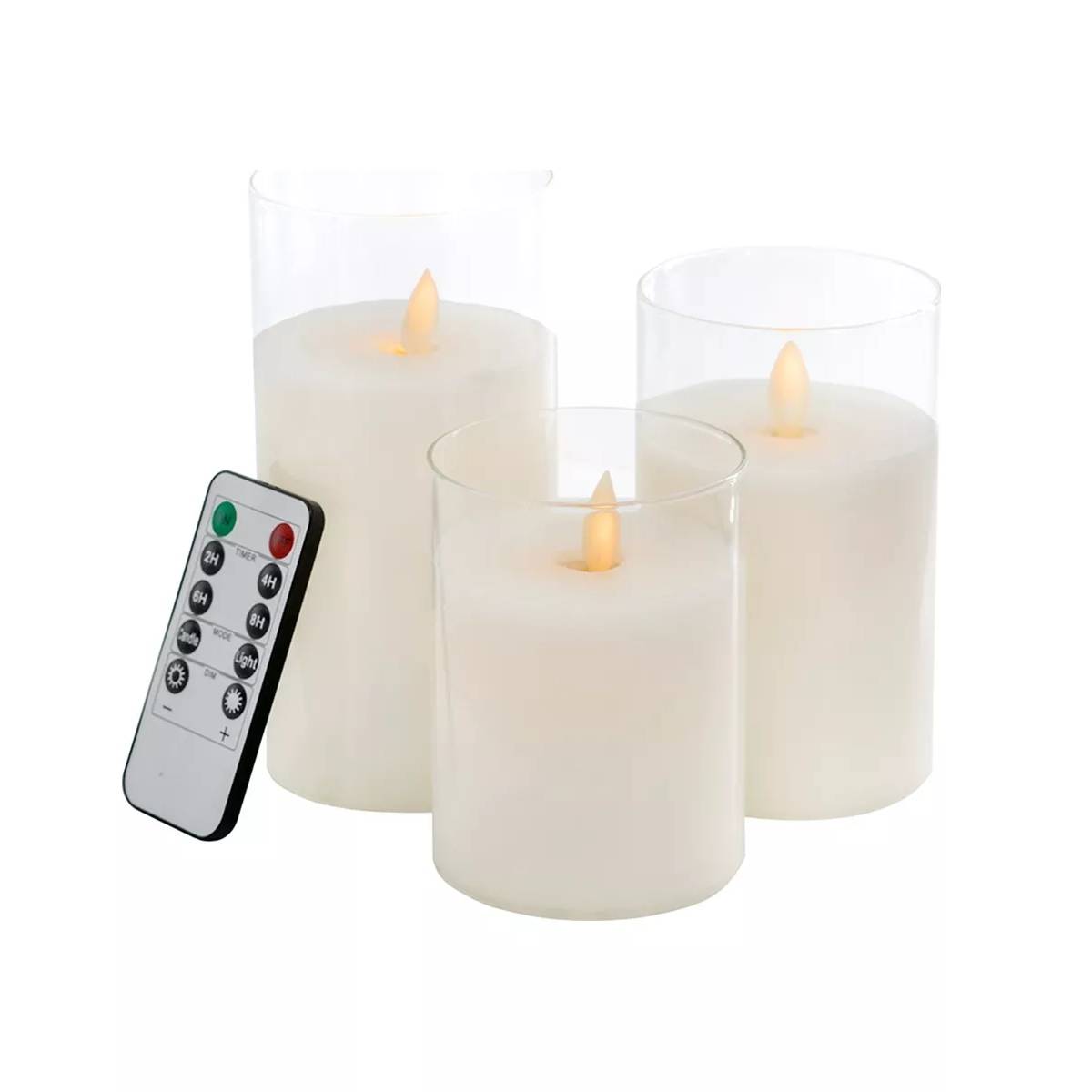 Свечи Glasar светодиодные белые с п/у 3 шт свечи водные светодиодные qwerty в блистере по 4 шт