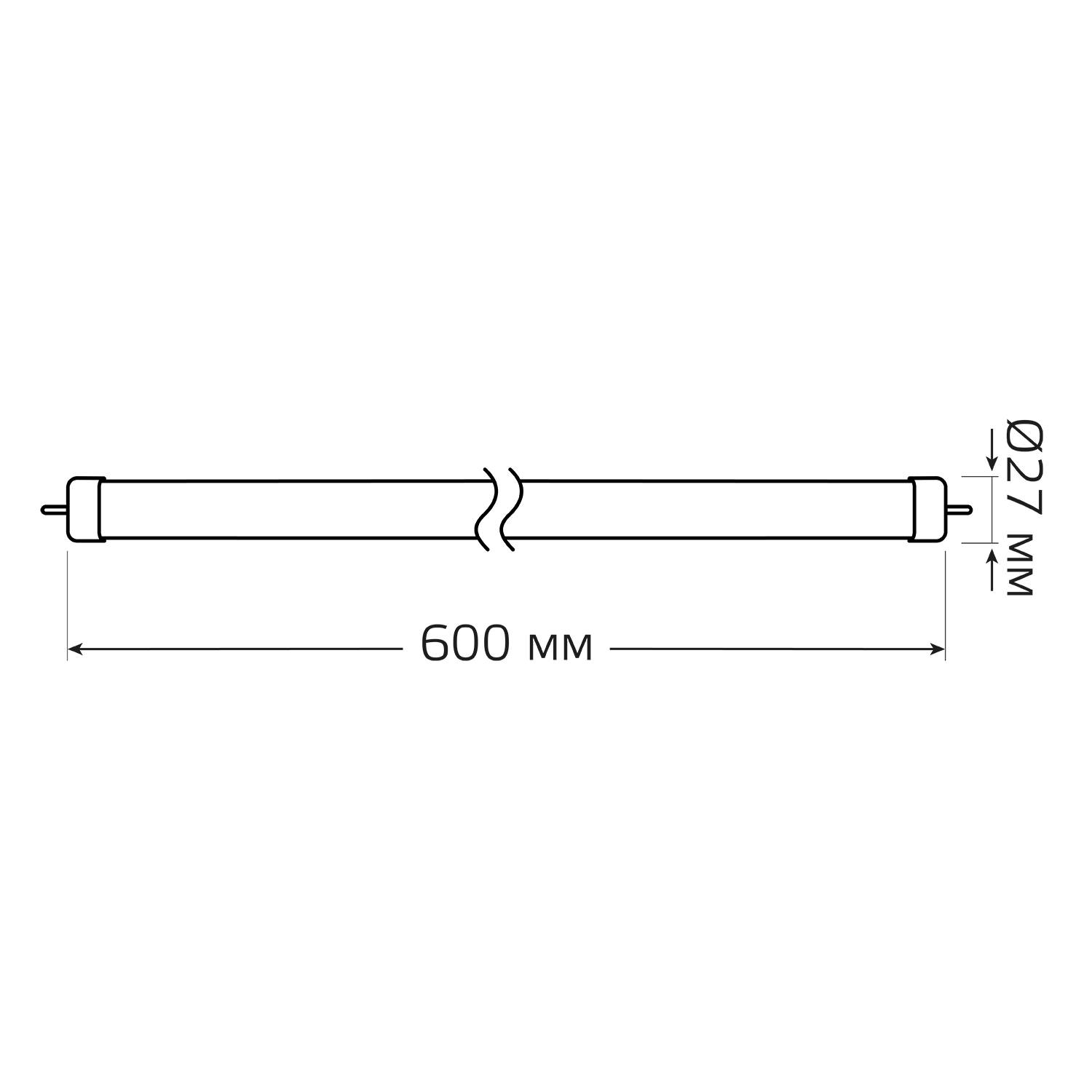 Лампа Gauss LED 93022 T8 12W 4000K Вид№4