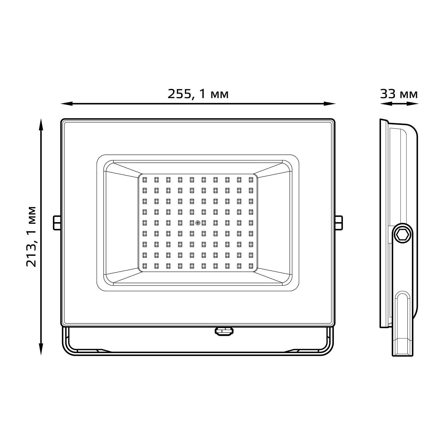 Прожектор Gauss LED 100W 9000Lm IP65 6500К Вид№3