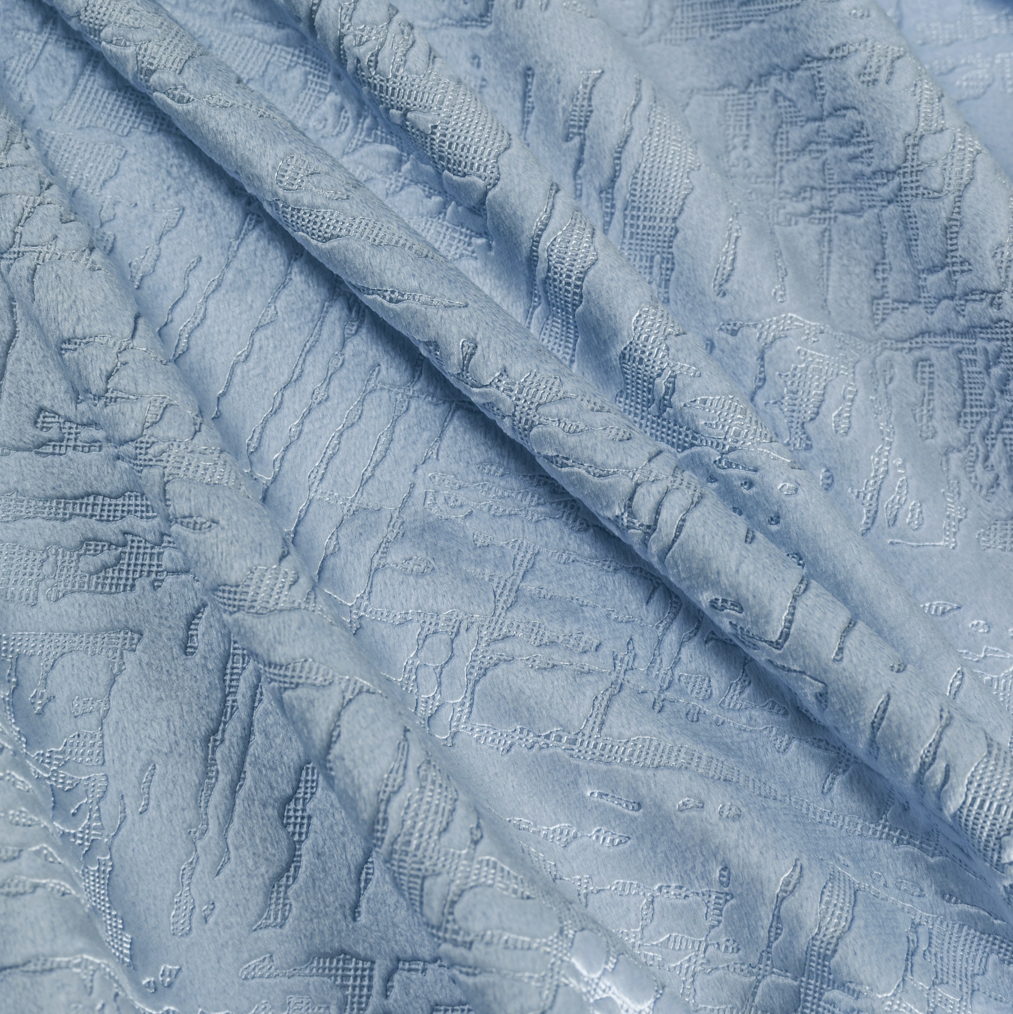 Штора на шторной ленте Daily by Togas Венуа голубой 200x270 см 2 предмета, размер 200х270 - фото 4