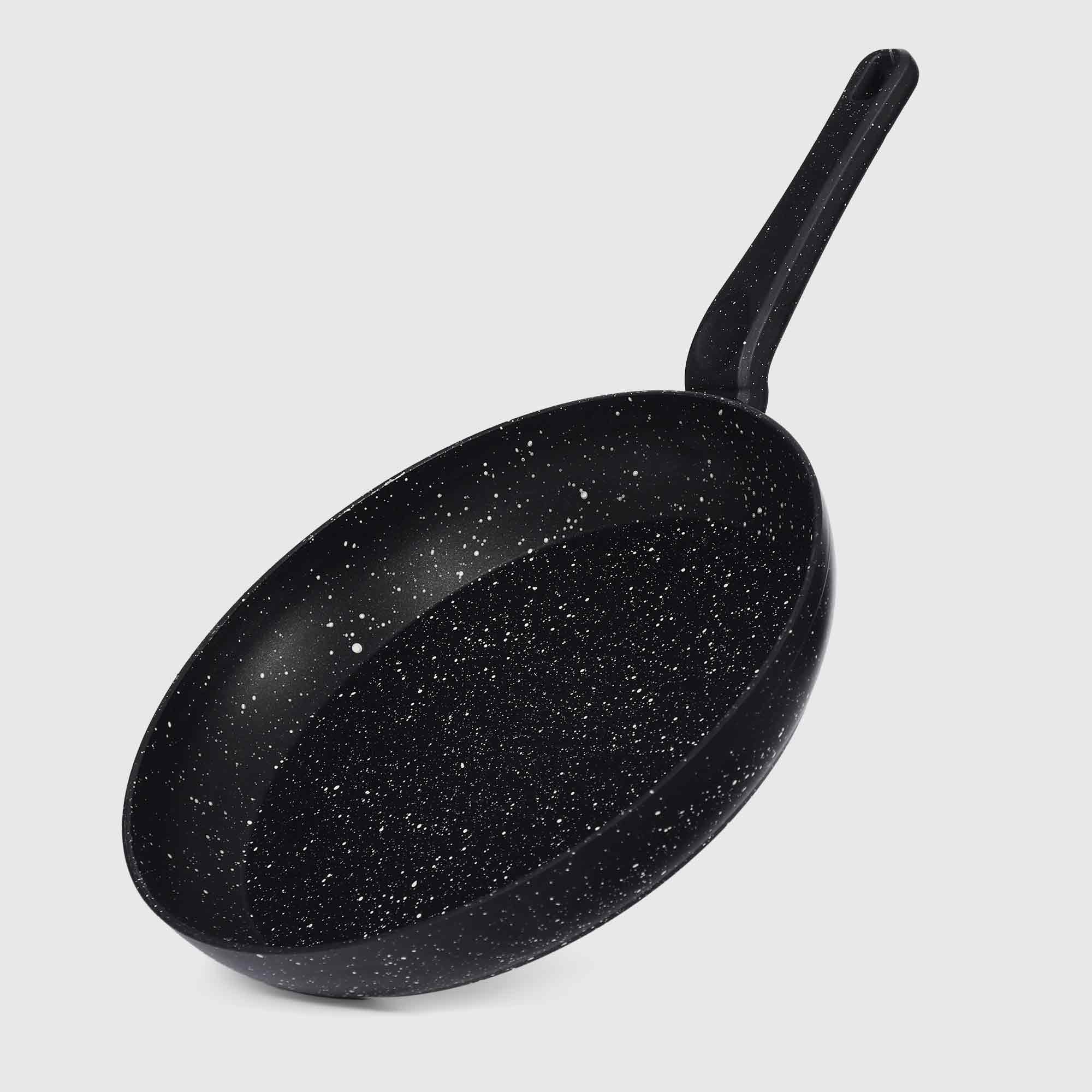 Сковорода Kitchenstar Granite черная 28 см, цвет черный - фото 1