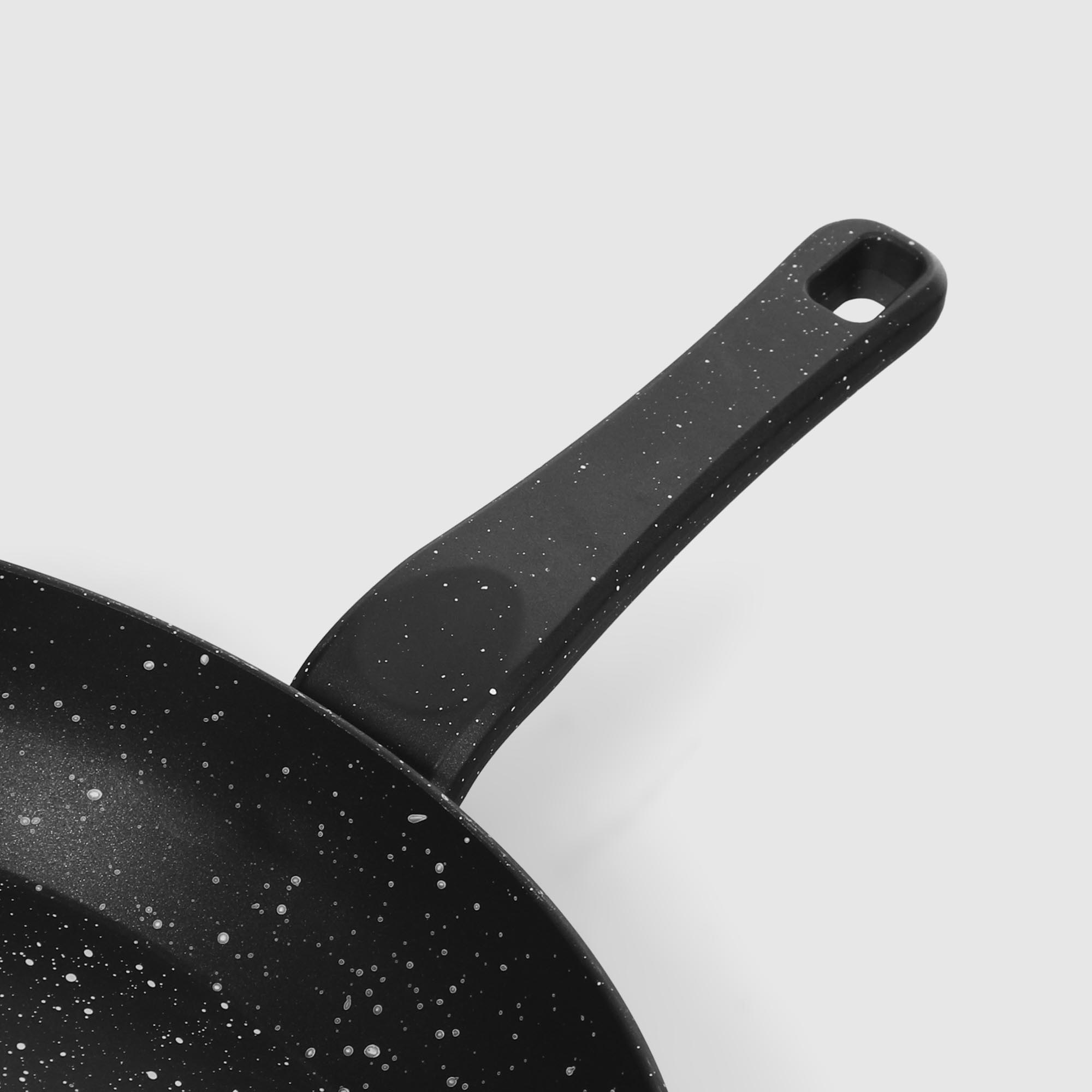 Сковорода Kitchenstar Granite черная 28 см, цвет черный - фото 10