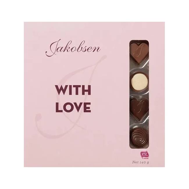 Конфеты шоколадные Jacobsens With Love, 140 г конфеты шоколадные jacobsens with love 140 г