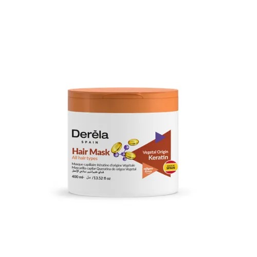 Маска для волос Derela с кератином 400 мл укрепляющая маска для волос рост и сила 200 мл