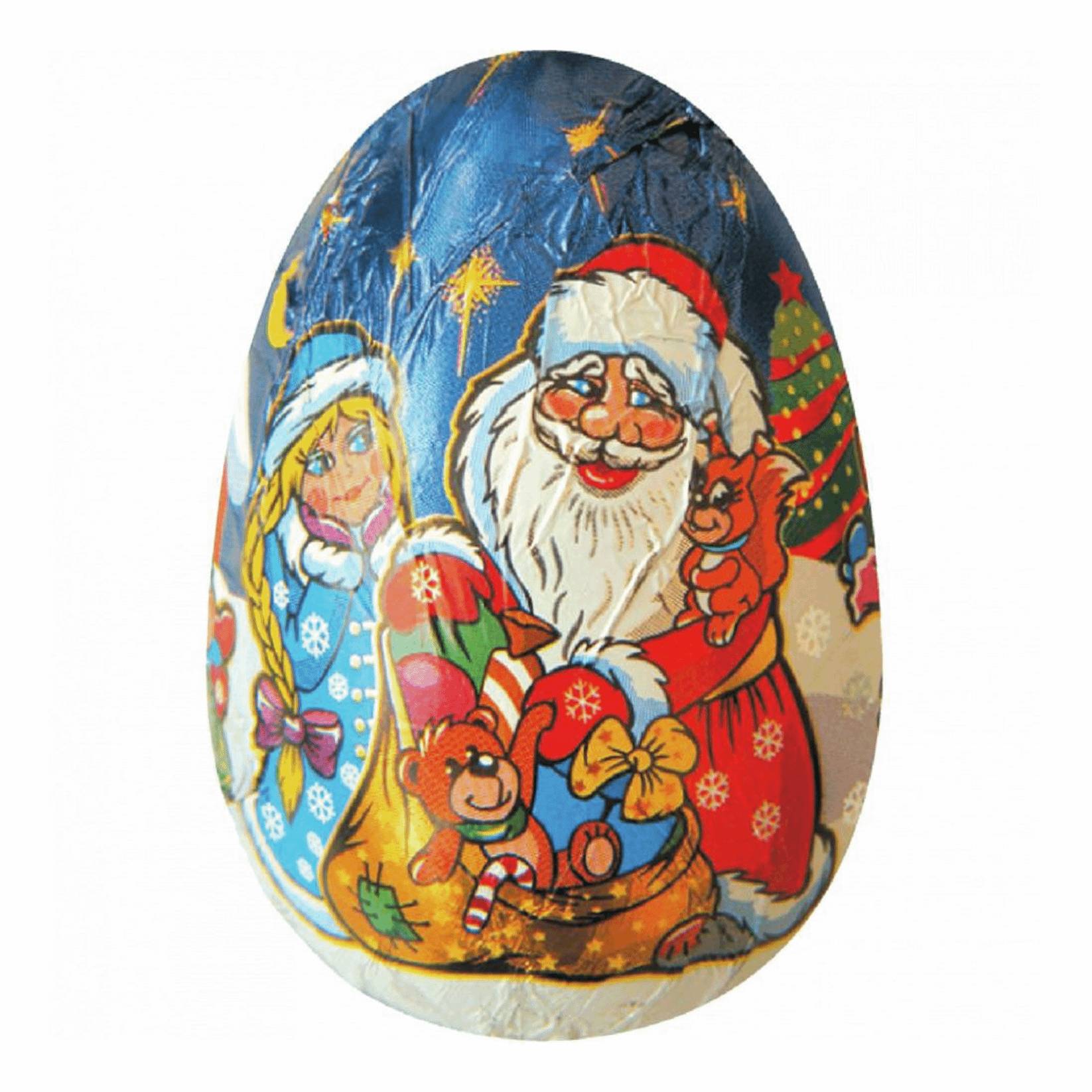 Яйцо шоколадное Шоколадная компания новогодняя сказка, 20 г набор декора кролик морковка яйцо 6 12см