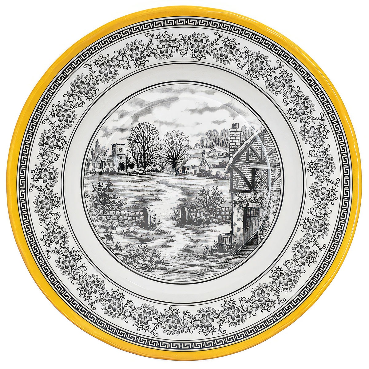 Тарелка глубокая Grace by Tudor Halcyon 23,3 см, цвет белый - фото 1