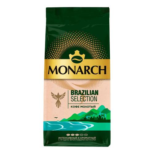 Кофе молотый Jacobs Brazilian Selection, 230 г кофе растворимый jacobs monarch 47 5 г