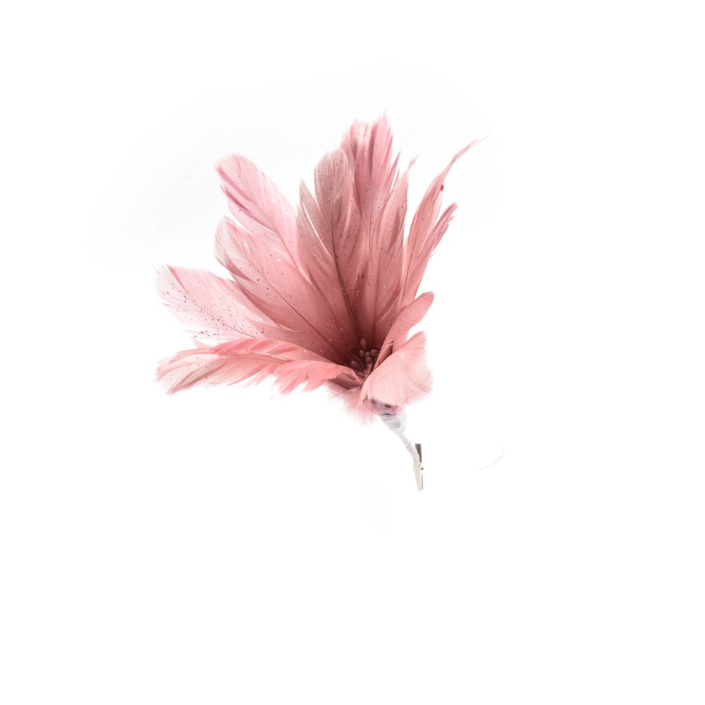 Украшение Mercury NY цветок на клипсе 23х25 см в ассортименте украшение ок на клипсе mercury ny розовый 20 см