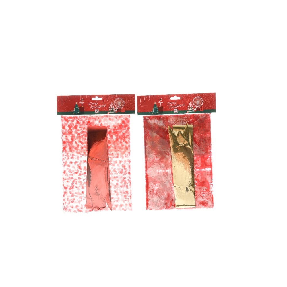 Набор плёнки упаковочной Mercury NY красный и золотой 100x1300 см 2 шт