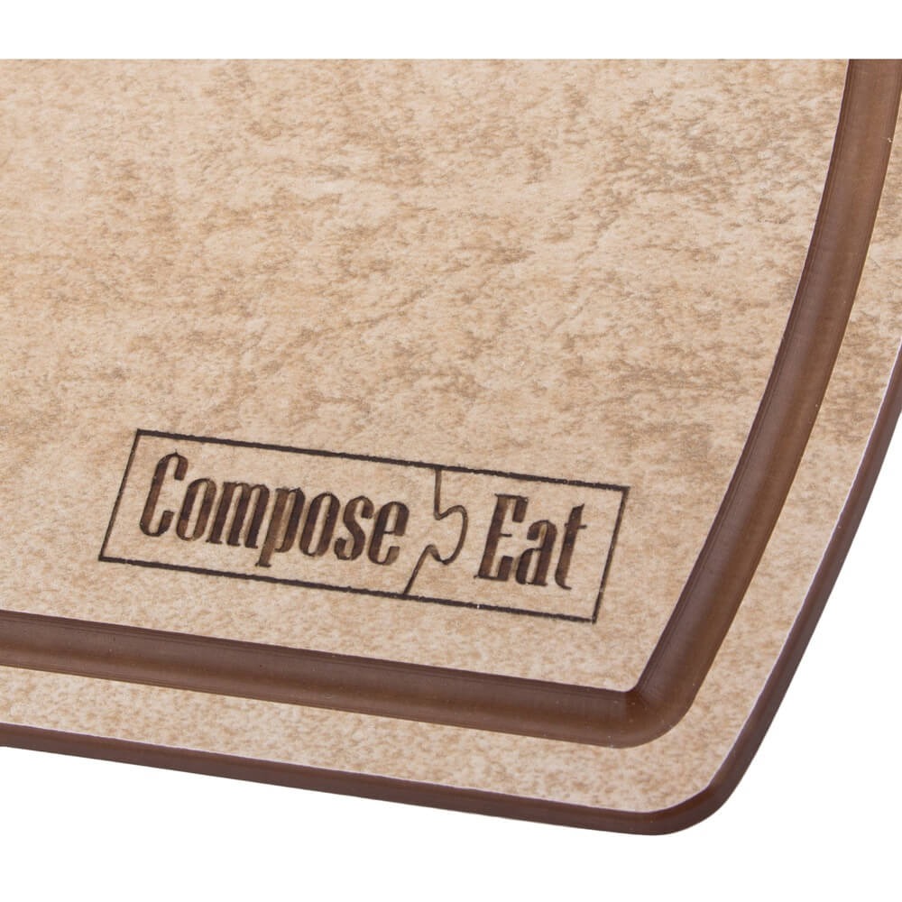 Набор разделочный досок ComposeEat композитный на подставке порфир кремовый 3 предмета, цвет бежевый - фото 2