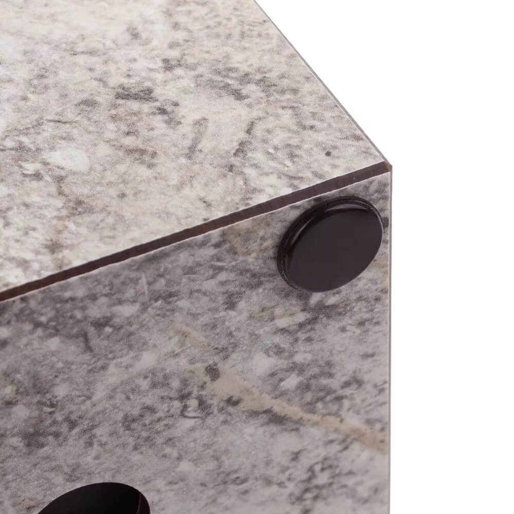 фото Подставка для кухонных ножей composeeat композитная серый мрамор 10х10х23 см