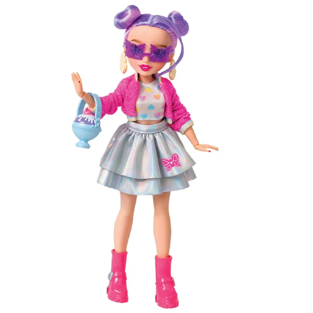 Кукла Far Out Toys GLO-UP Girls Сэди новогодние аппликации наклейками
