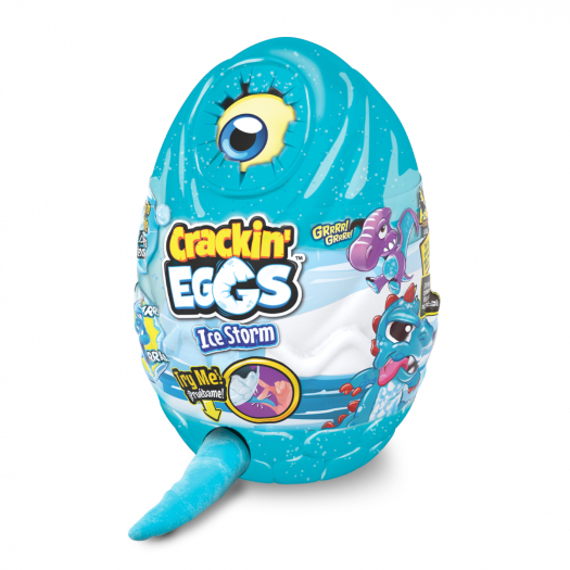 цена Мягкая игрушка Crackin Eggs Динозавр серия Ледниковый период со звуковым эффектом 22 см в ассортименте