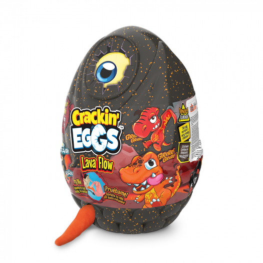 цена Мягкая игрушка Crackin Eggs Динозавр серия Лава со звуковым эффектом 22 см в ассортименте