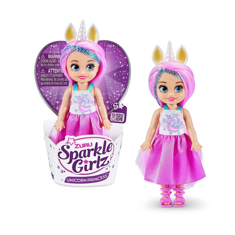 цена Мини-кукла Sparkle Girlz Принцесса единорог 12 см в ассортименте