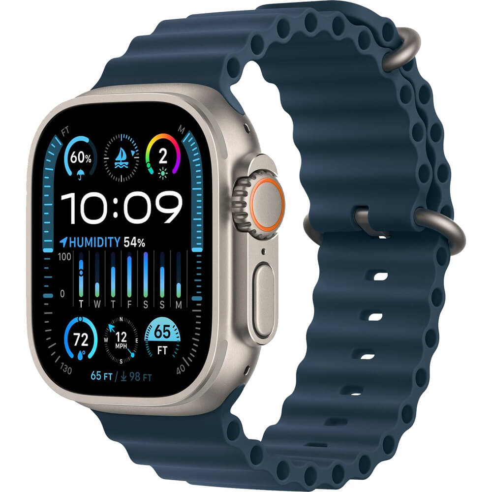 фото Смарт-часы apple watch ultra 2 49 мм titanium ремешок ocean синий