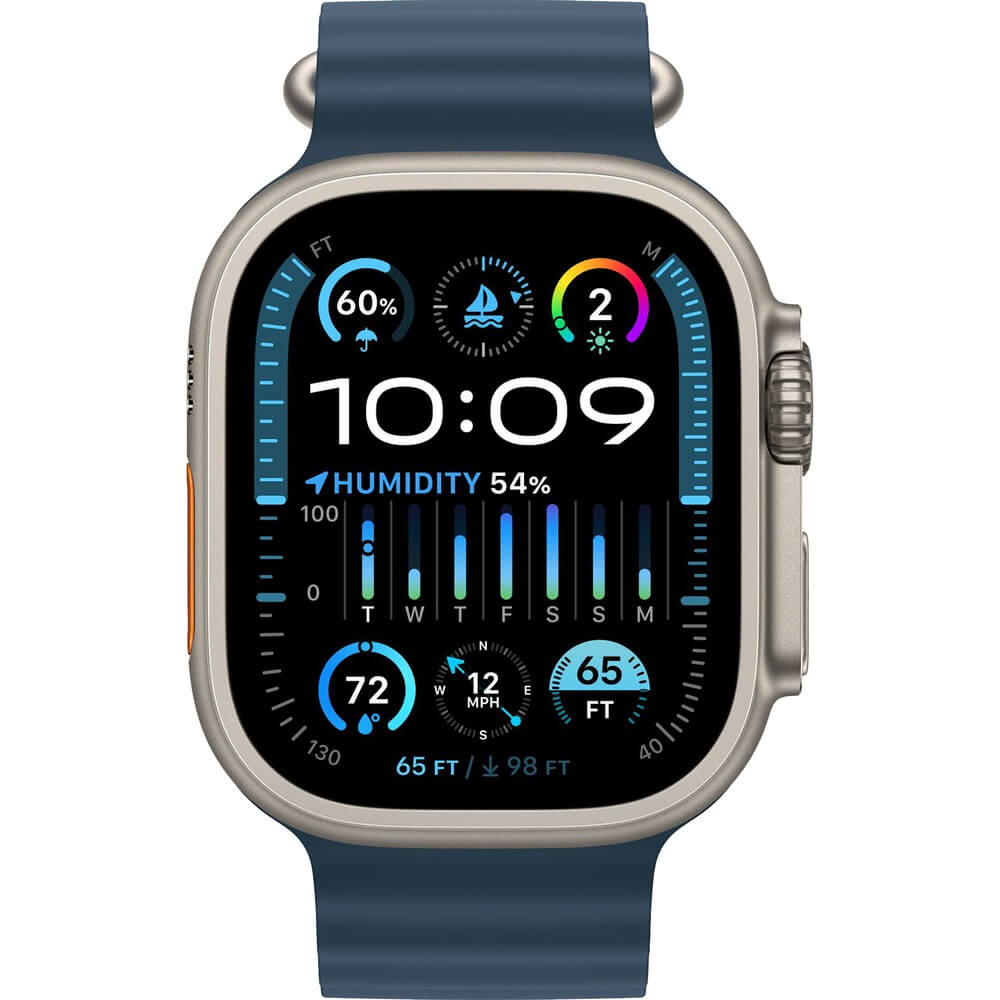 Смарт-часы Apple Watch Ultra 2 49 мм Titanium ремешок Ocean синий