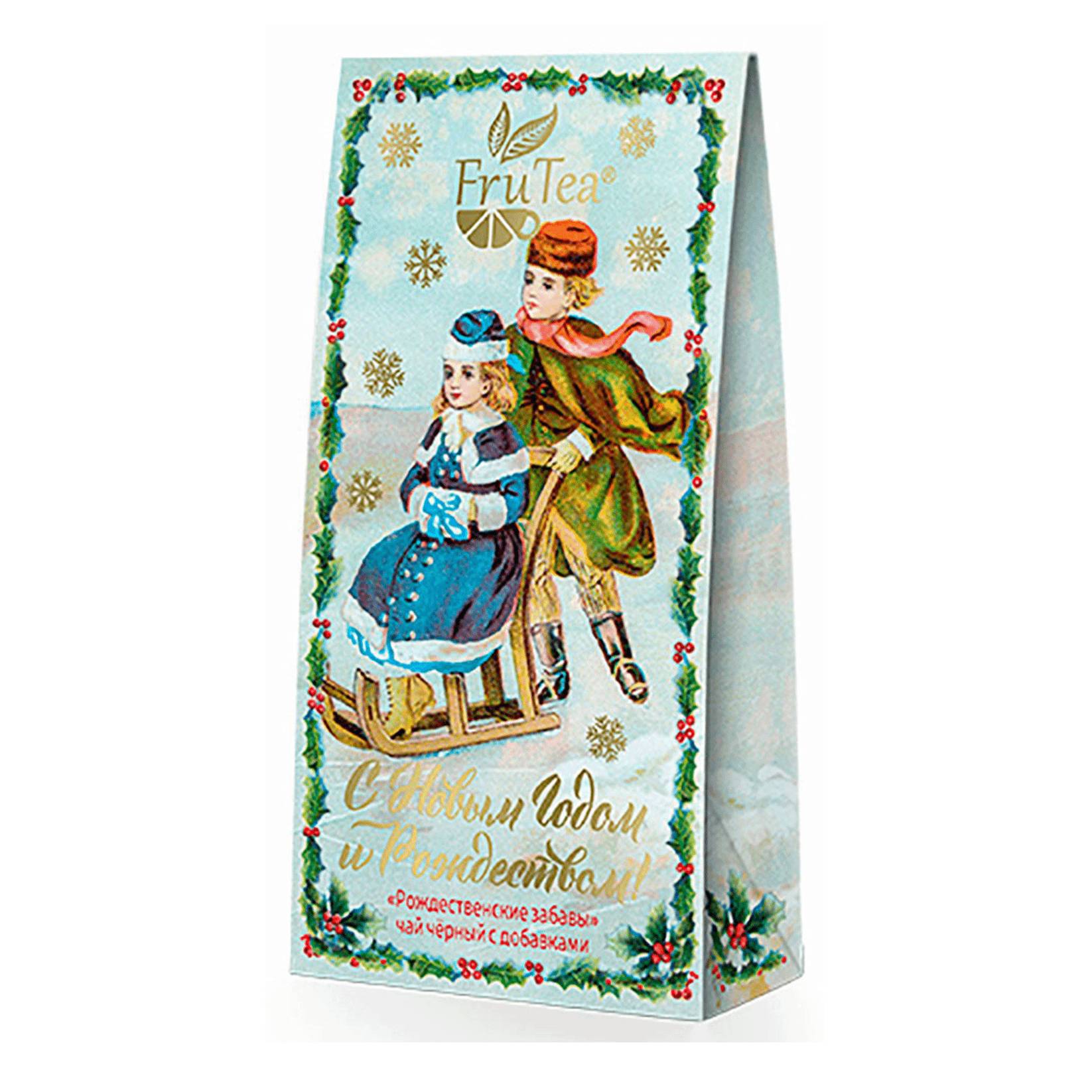 Чай чёрный Русская чайная компания Рождественские забавы, 50 г чай зеленый русская чайная компания грёзы султана 100 г