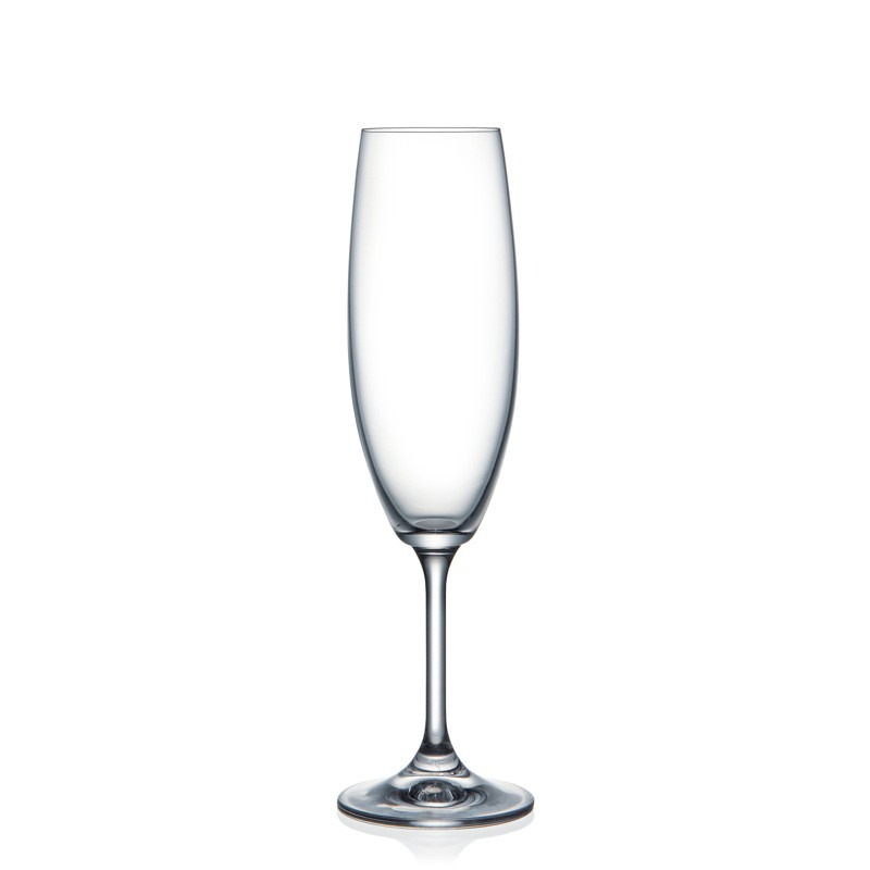 Набор бокалов для шампанского Crystalex лара 220 мл 6 шт, цвет прозрачный