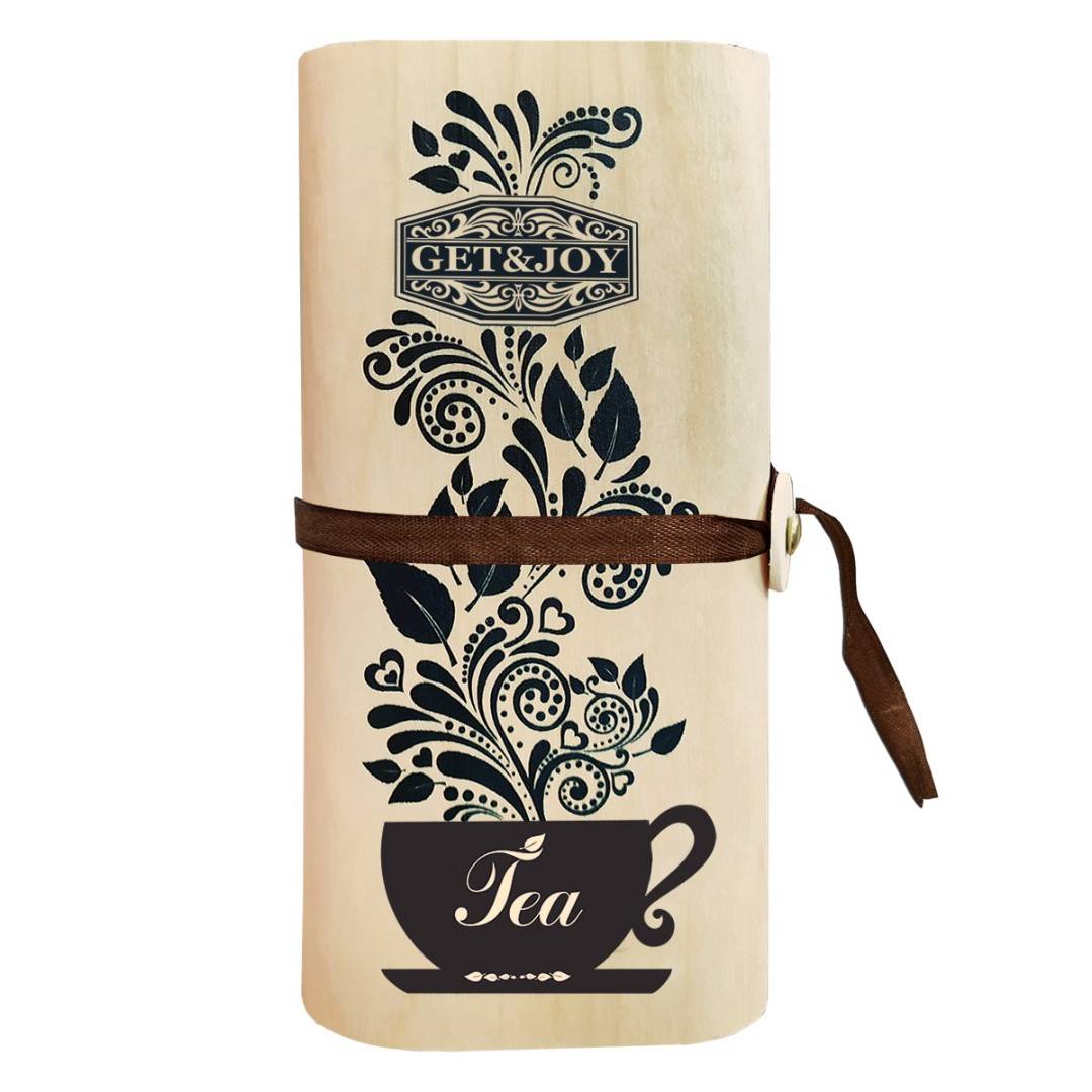 Чай Get&Joy Деревянный тубус Магия, 75 г подарочная коробка тубус