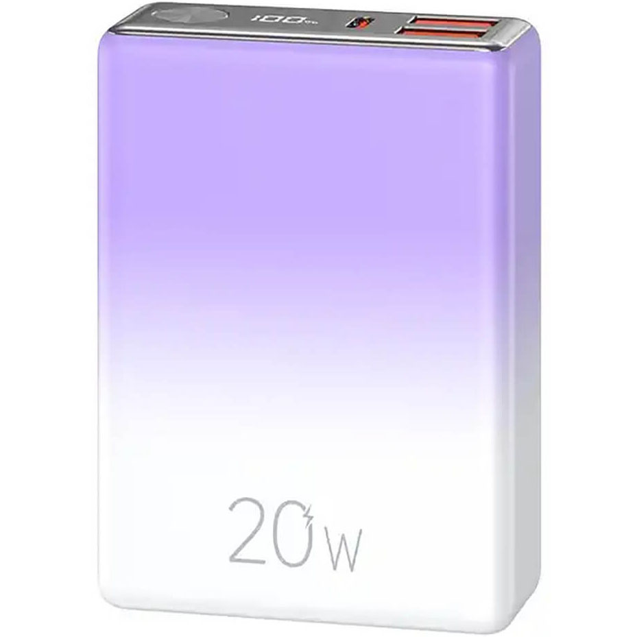 Внешний аккумулятор Usams US-CD192 10000 мАч фиолетовый внешний аккумулятор usams us cd192 10000 мач фиолетовый