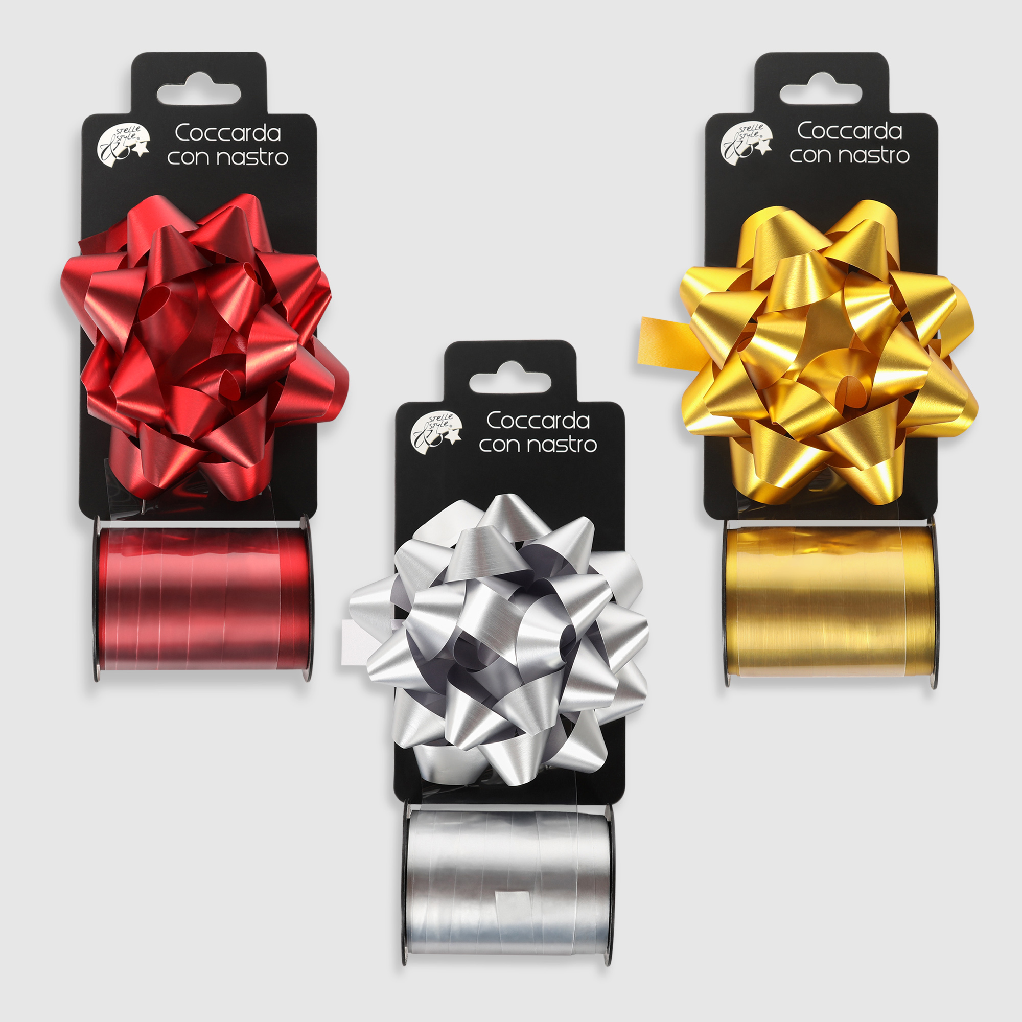 Набор для упаковки подарков Due Esse Christmas лента 10 м и бант 6 см в ассортименте набор для упаковки подарков mercury ny 95275 в ассортименте