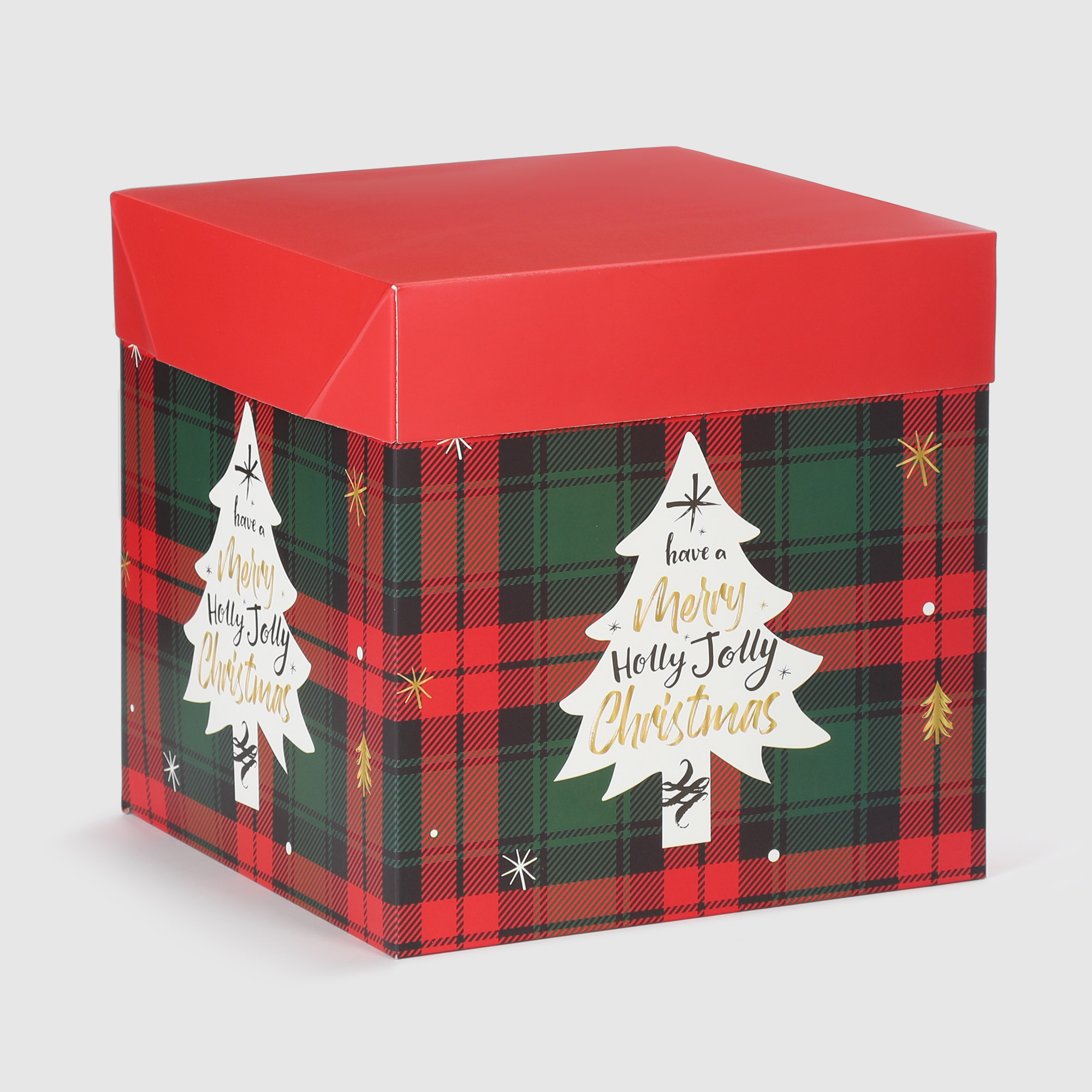 Коробка подарочная Due Esse Christmas regalo 21,5х21,5х21,5 см круглая подарочная коробка merry christmas 14 × 16 см