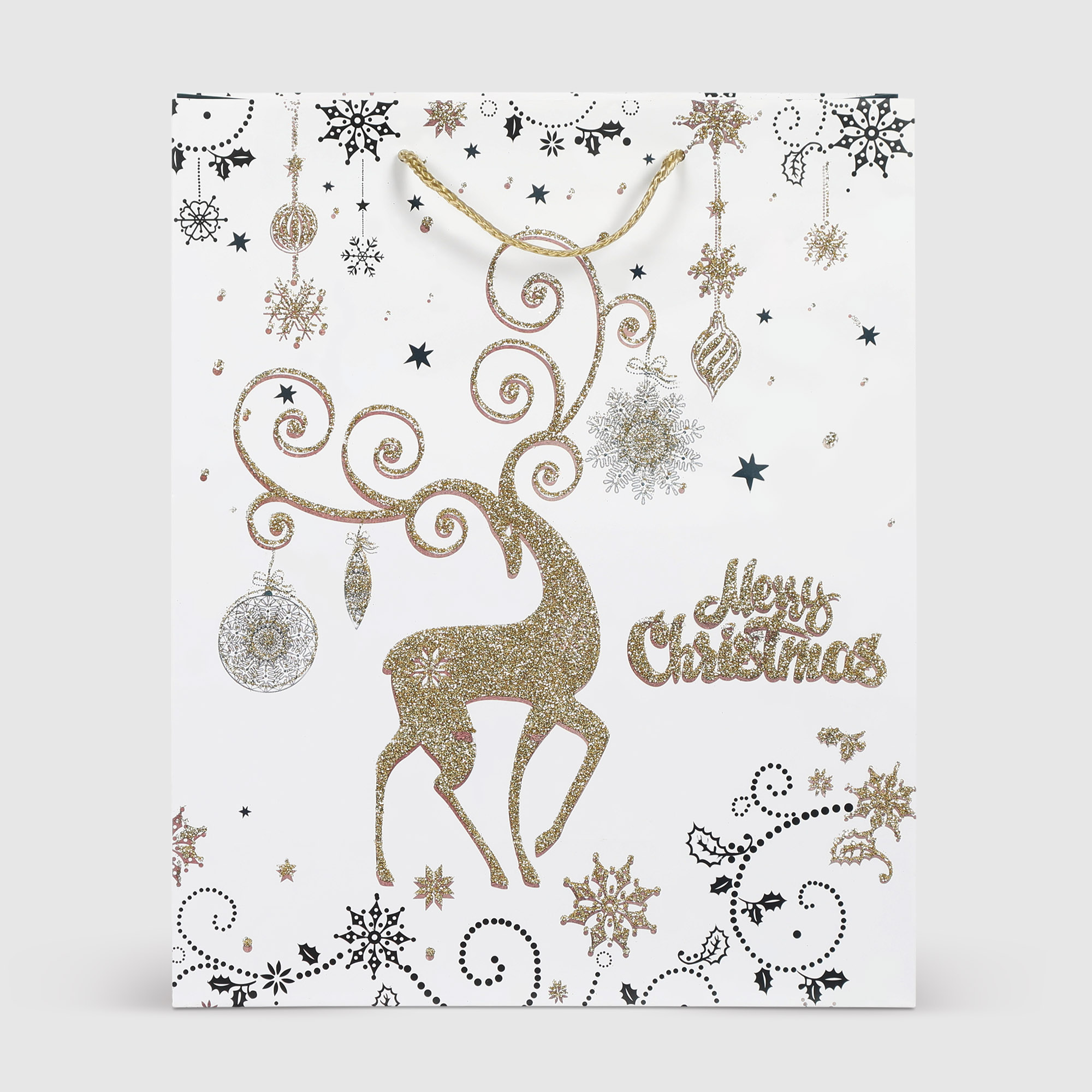 Пакет подарочный Due Esse Christmas regalo natalizia 27х12х33 см, цвет мультиколор - фото 2