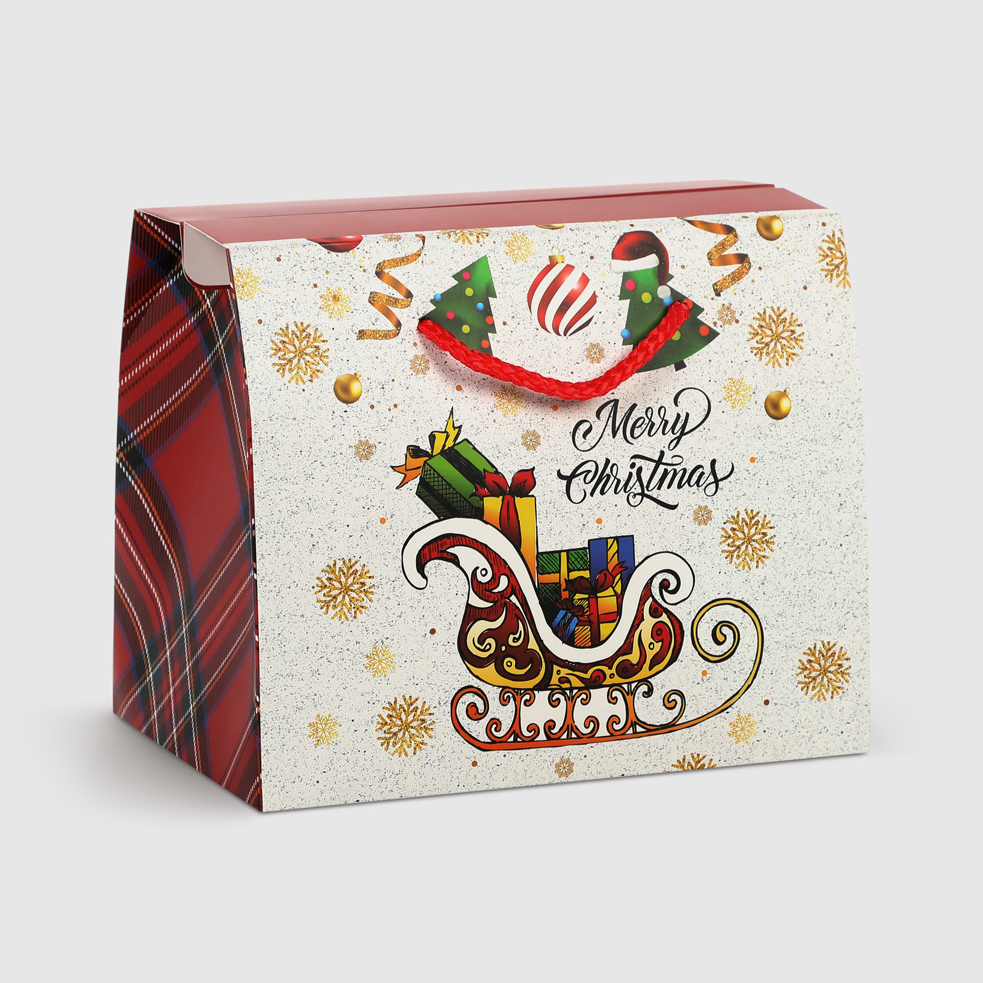 Пакет Due Esse Christmas regalo natal 19x13x16 см в ассортименте, цвет мультиколор - фото 1