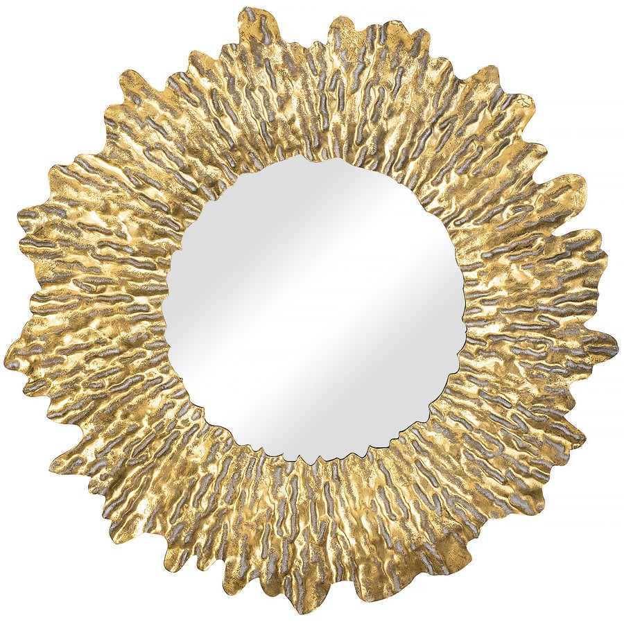 Зеркало настенное Glasar 75х5х75 см, цвет золотистый