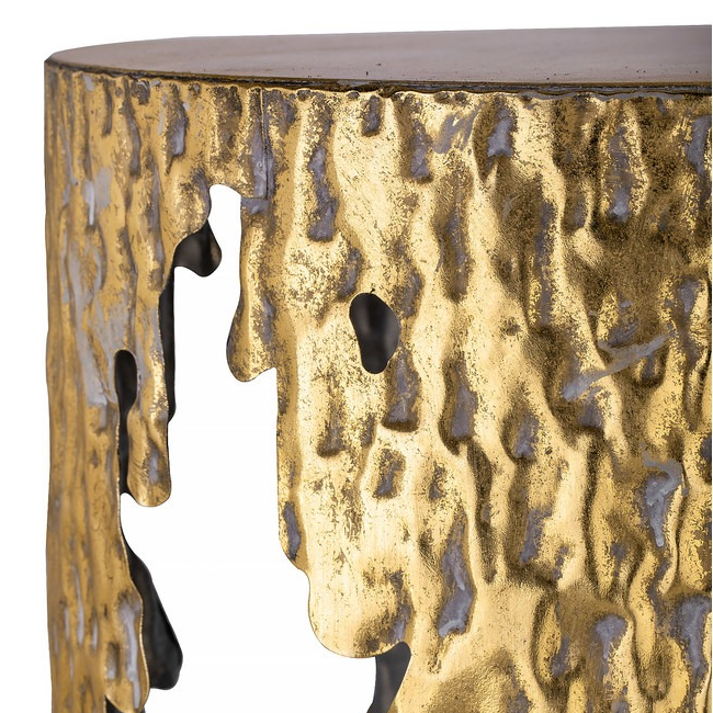 Столик интерьерный Glasar 38х38х48 см, цвет золотистый - фото 2
