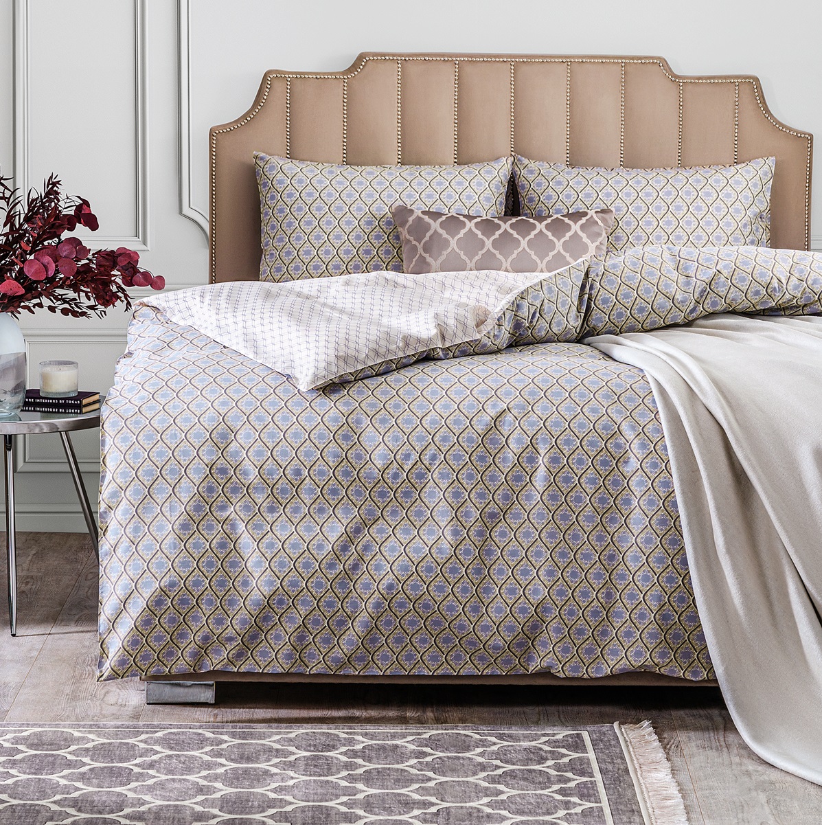 Комплект постельного белья Estia Эберт Двуспальный комплект постельного белья персея двуспальный персея сатин