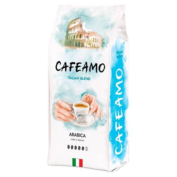 Кофе в зернах Cafeamo Italian Blend, 1 кг кофе в зернах jacobs бариста эспрессо 1000 г